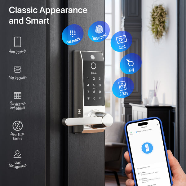 Blusafe Contour Smart Door Lock — With or Without Camera