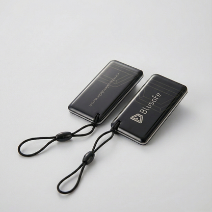 Blusafe Smart Door Lock RFID Key Card 2 Pack Key Card, Key Tag Black