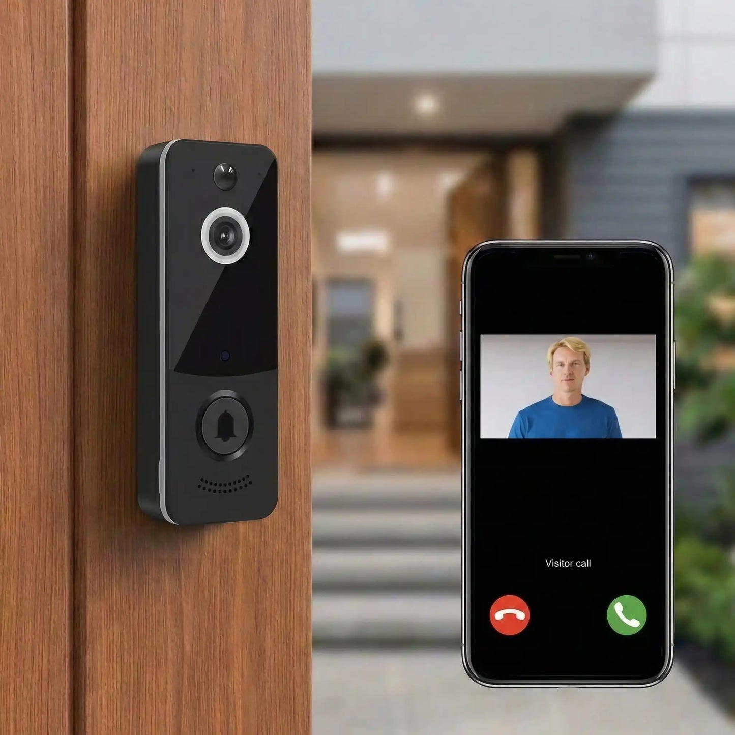 Blusafe Smart Doorbell / Intercom | HD Video Camera, Wireless App Control & Night Vision TTlocks