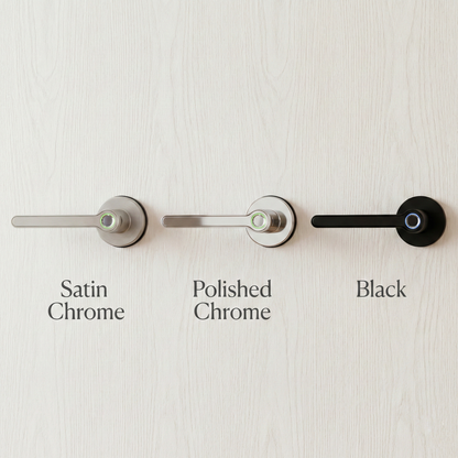 Blusafe Breeze Plus Rose Smart Door Handle – Fingerprint, App Control & Bluetooth Wi-fi Access