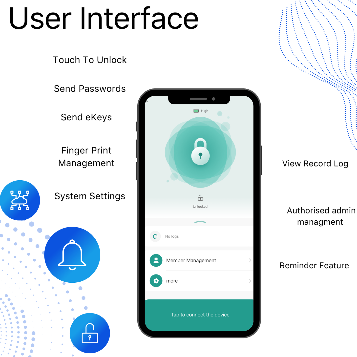 Blusafe Axis Smart Euro Cylinder — TTLock App, Fingerprint + Keypad + RFID + Key