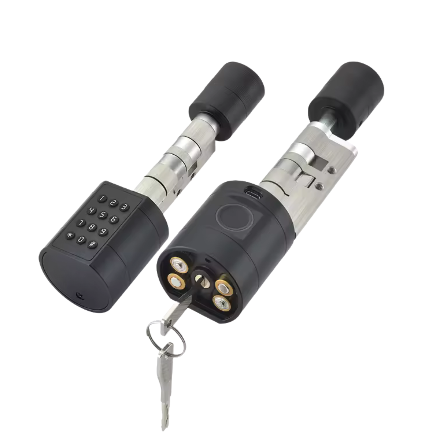 Blusafe Axis Smart Euro Cylinder — TTLock App, Fingerprint + Keypad + RFID + Key