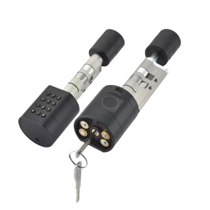 Blusafe Axis Smart Euro Cylinder — TTLock App, Fingerprint + Keypad + RFID + Key