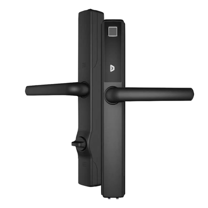 Blusafe Origin Smart Black - Keyless Door Handle for Home Security, App Control, Key Card, Remote Lock/Unlock