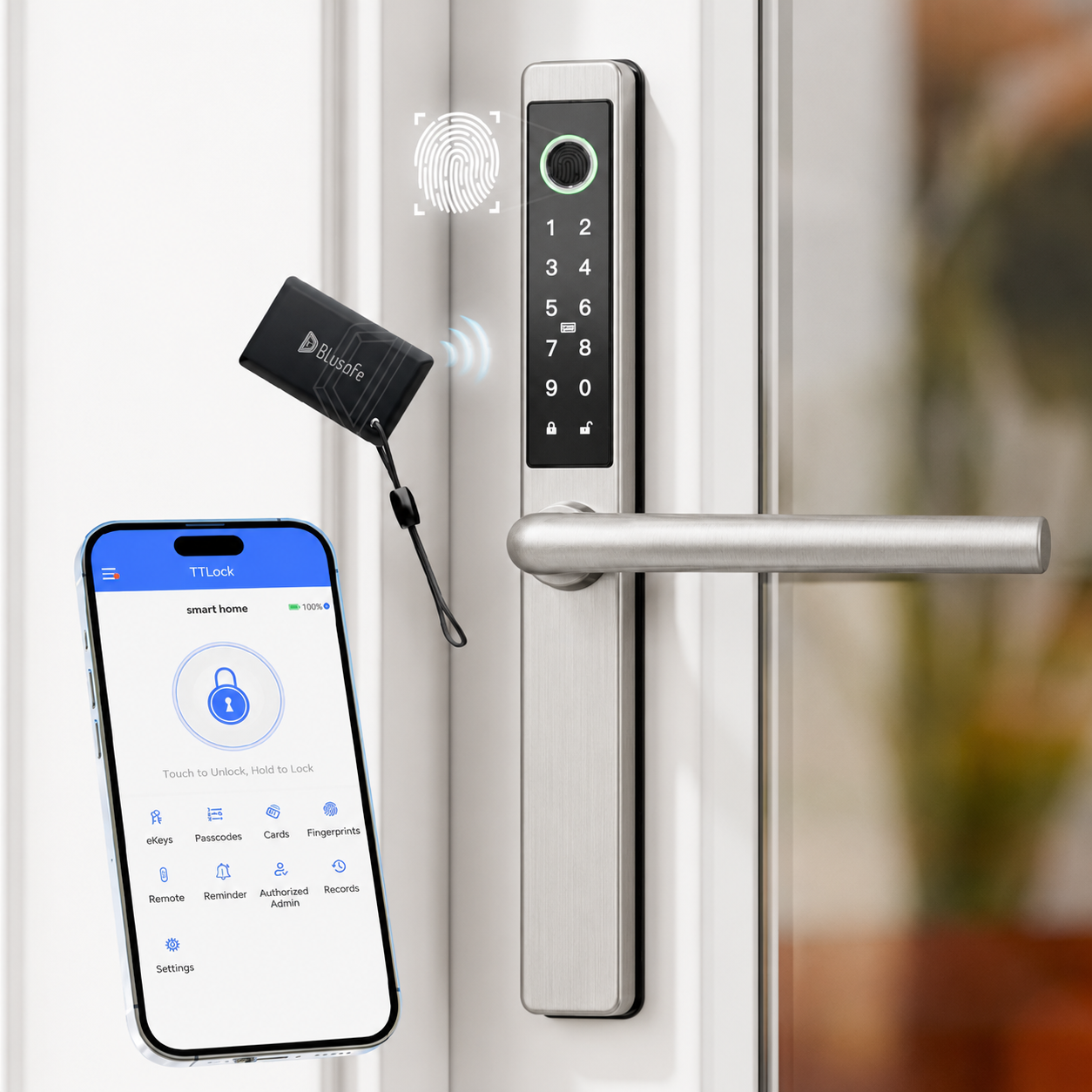 Blusafe Origin Smart Plus Smart Handle — Fingerprint, RFID & App