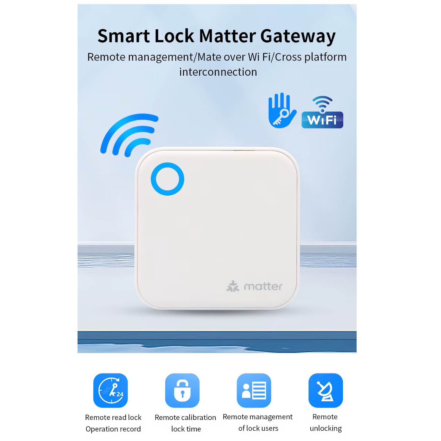 TTLock G6 Matter Wi-Fi Gateway for Blusafe Smart Locks