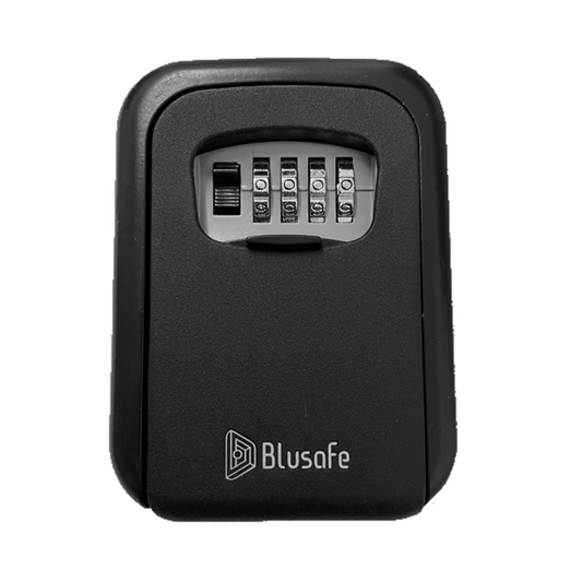 Blusafe Caja de almacenamiento de llaves montada en la pared - Cerradura de combinación - Negro