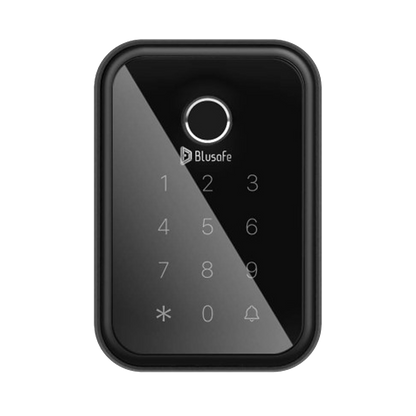 Blusafe Cloud Black - Keyless Finger Print Smart Door Lock, Touch Keypad, Pin Code Access Lock, Internal Thumbturn Operation