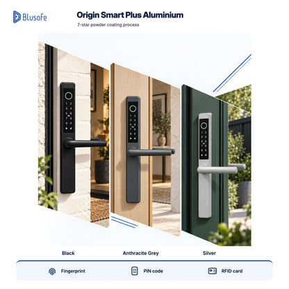 Blusafe Origin Smart Plus Smart Handle Aluminium — Fingerprint, RFID & App
