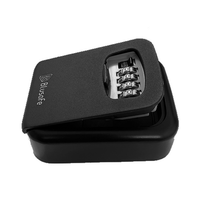 Blusafe Wall Mounted Key Storage Box - Combination Lock - Black