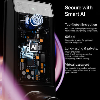 Blusafe Contour Smart Door Lock — With or Without Camera